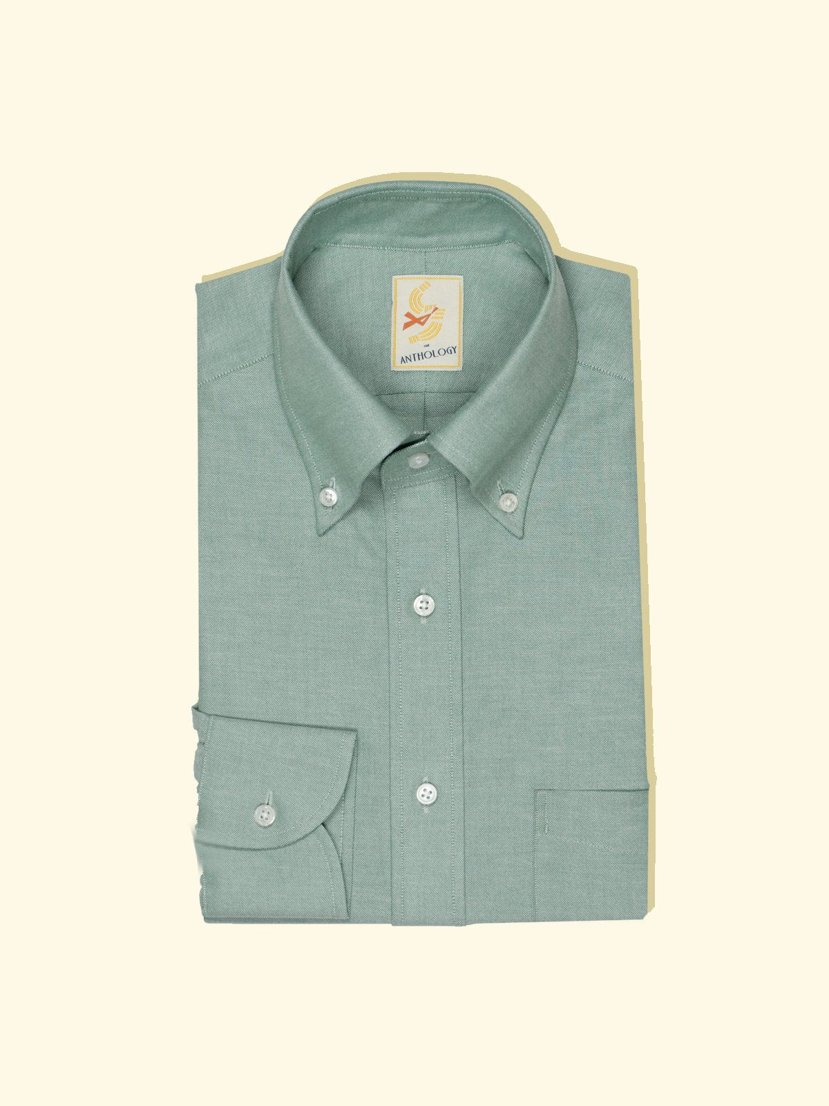 Dusty Green Oxford Button Down Shirt The Anthology