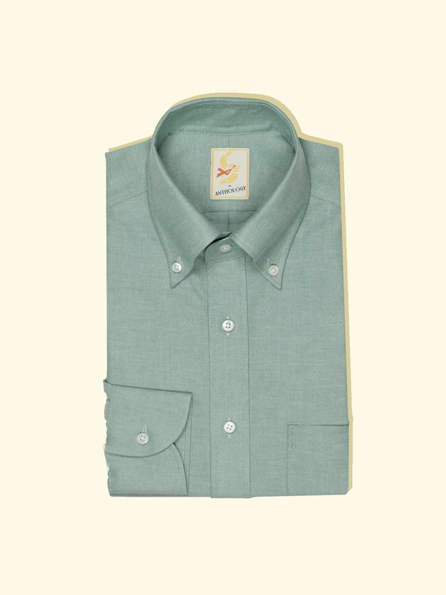 Dusty Green Oxford Button-Down Shirt — The Anthology