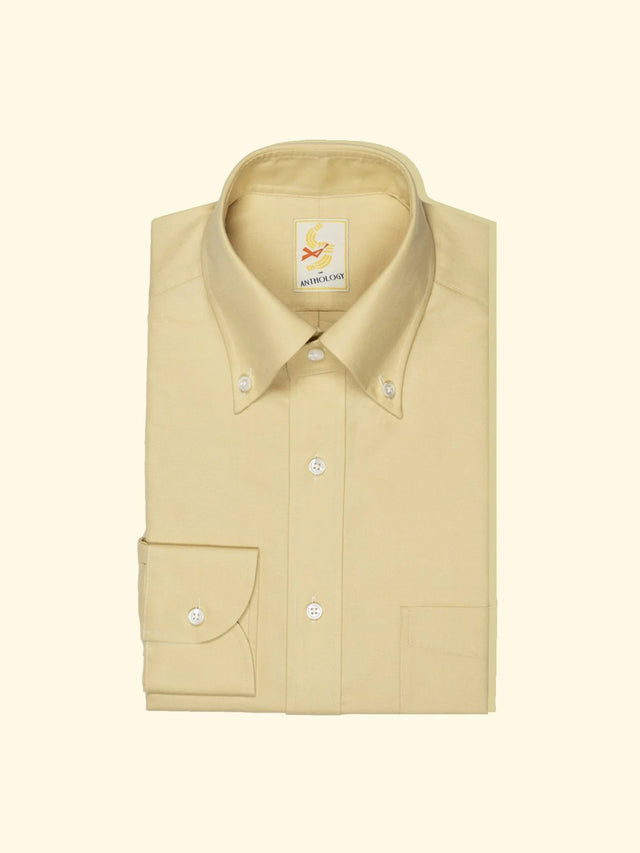 Dusty Yellow Oxford Button-Down Shirt — The Anthology