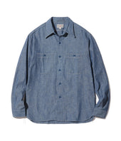 Lot No. BR25995 / BLUE CHAMBRAY WORK SHIRT (LONG SLEEVE)-TOYO ENTERPRISE ONLINE STORE