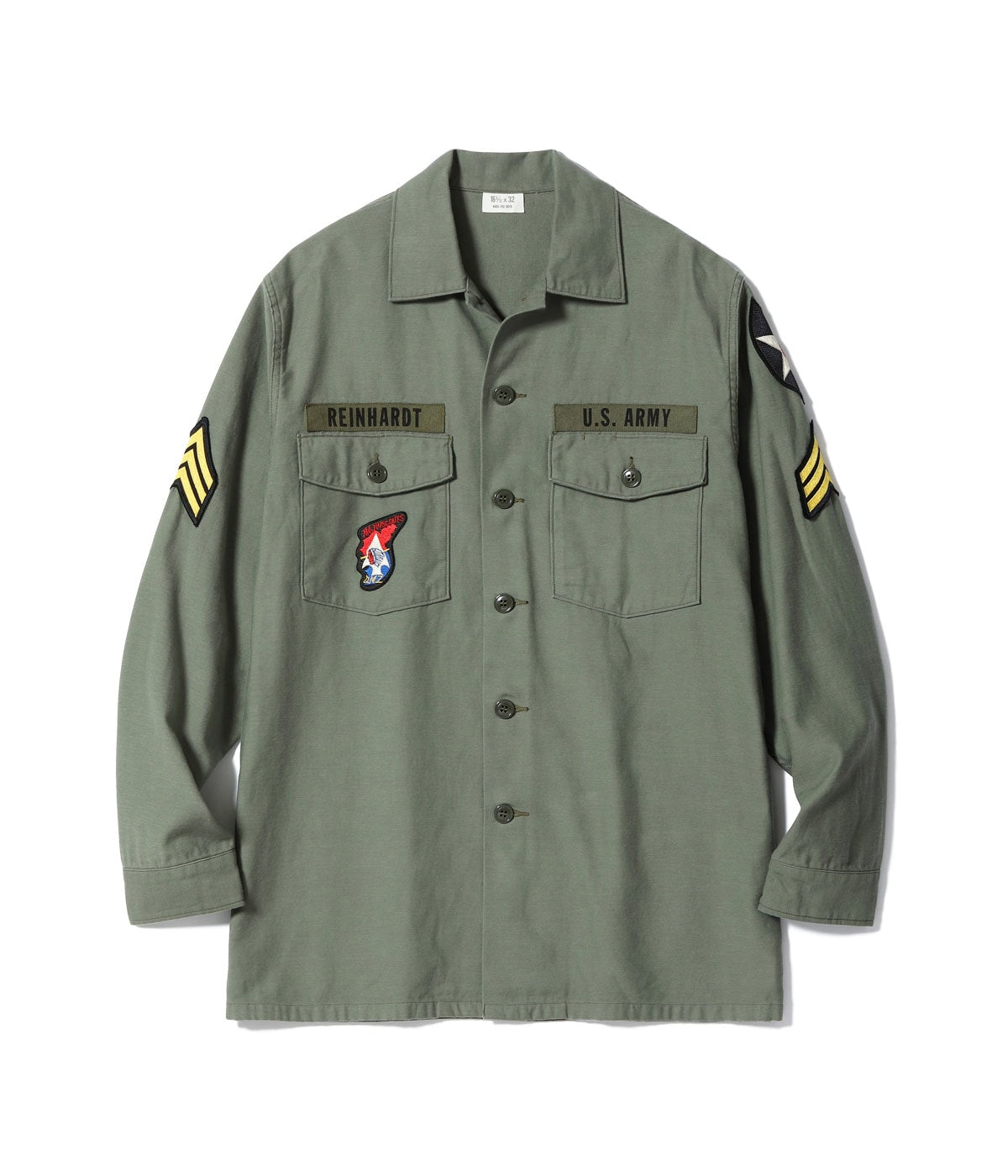 Lot No Br29586 Shirt Man S Cotton Sateen Green Shade107 Demilitarized Zone Toyo Enterprise Online Store