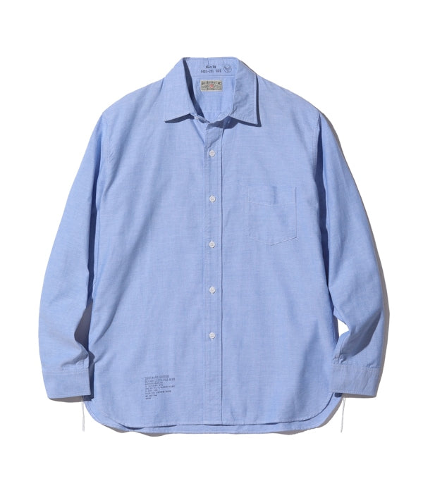 Lot No. BR28824 / SHIRT, MAN'S, COTTON OXFORD CLOTH, 4oz. BLUE-TOYO ENTERPRISE ONLINE STORE