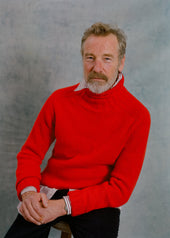 Made In Scotland Red Lambswool Turtleneck Sweater