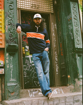 Made In Usa J Press X Only Ny Orange Chest Stripe Rugby