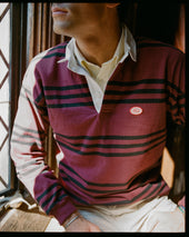 Made In Usa Triple Stripe J Press Seal Cotton Rugby