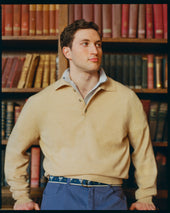 Made In Italy Cashmere Long Sleeve Polo