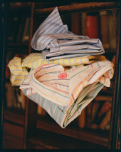 Made In Usa White Stripe Oxford Cloth Sport Shirt Classic Fit