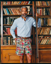 Made In Usa Patchwork Authentic Madras Shorts
