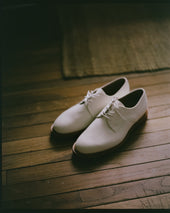 Classic White Suede Bucks