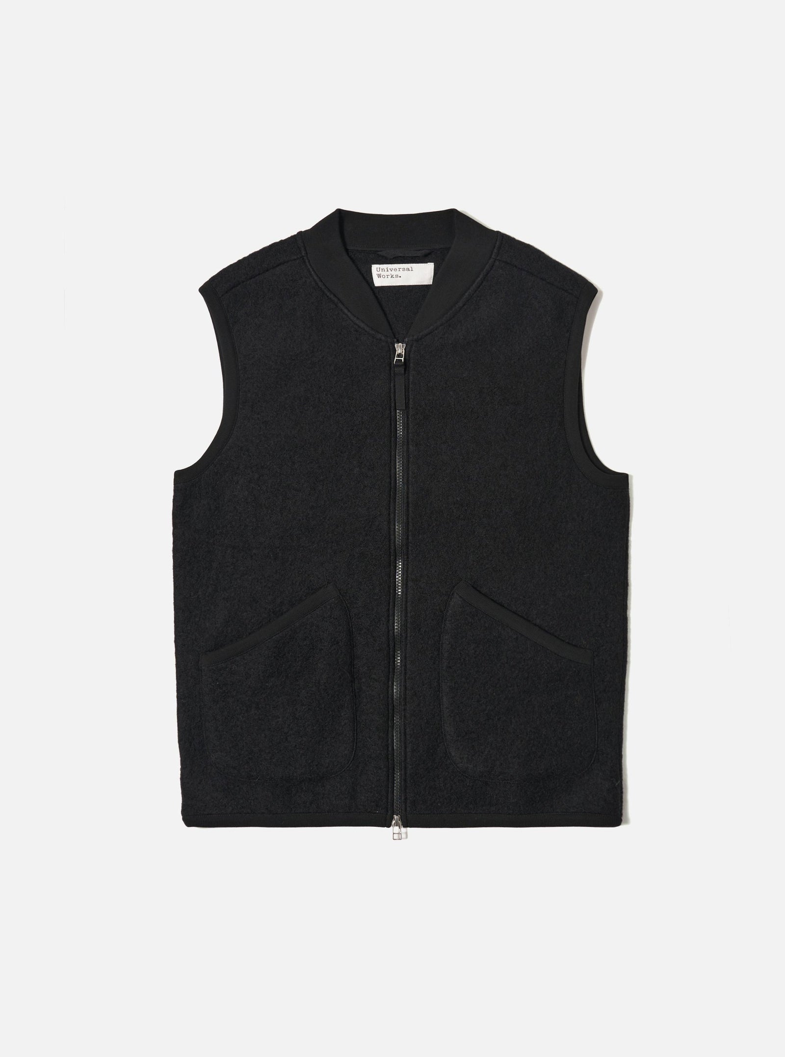 Wool Fleece Zip Waistcoat