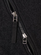 Wool Fleece Zip Waistcoat