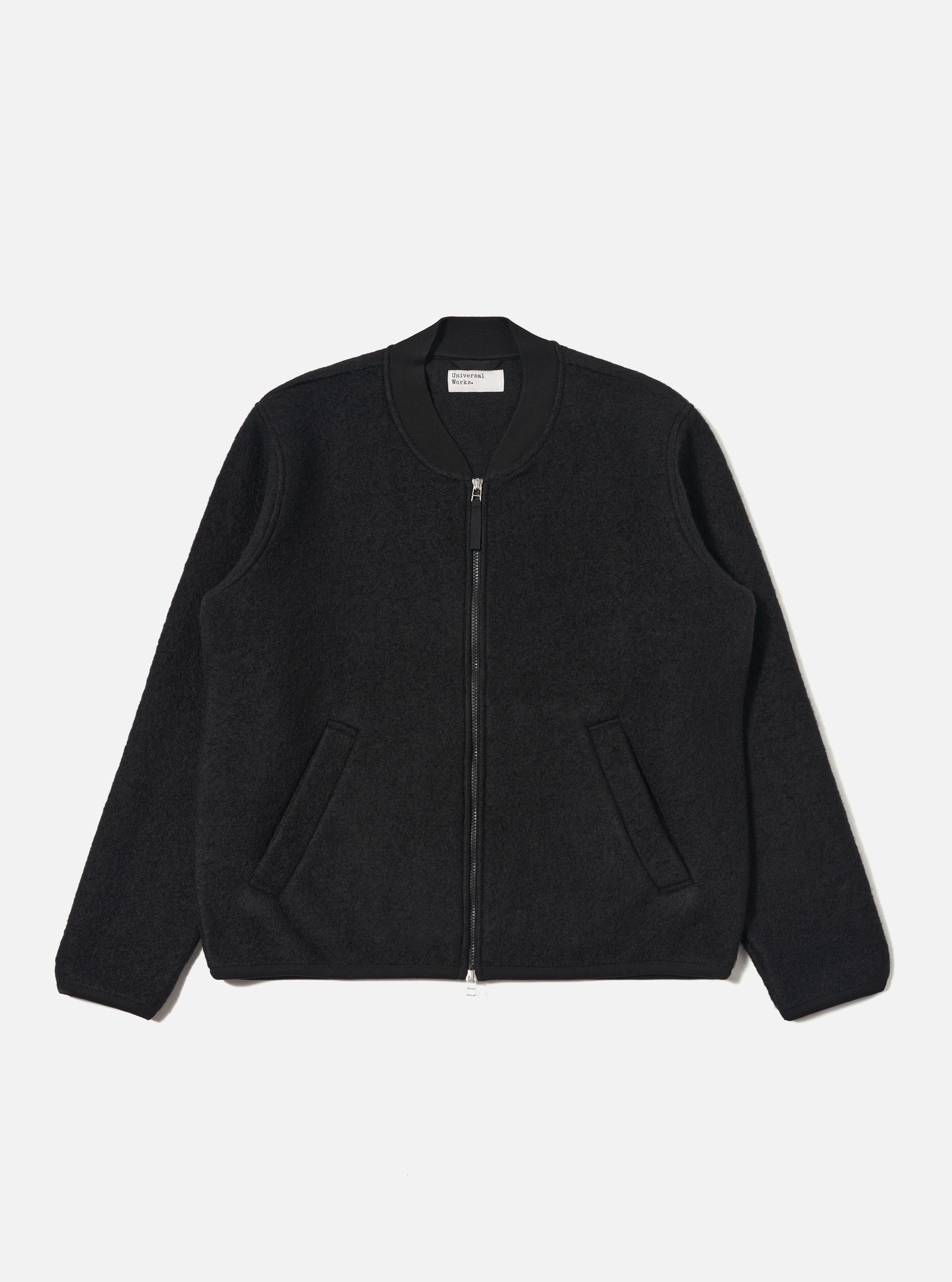 Wool Fleece Zip Bomber
