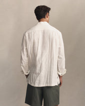 Havana Shirt White Linen Canvas