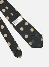 Bold Dot Print Rayon Tie