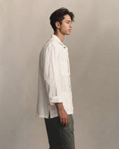 Havana Shirt White Linen Canvas