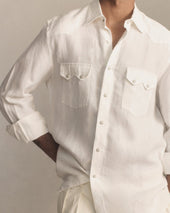 Western Shirt Linen Canvas