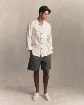 Havana Shirt White Linen Canvas