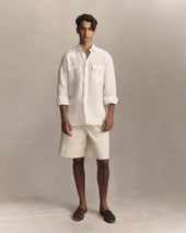 Western Shirt Linen Canvas