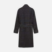 Grey Check Wool Pierce Gown