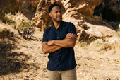 The Wrench Double Gauze Organic Cotton Shirt - Navy