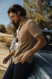 The Wrench Double Gauze Organic Cotton Shirt - Sand