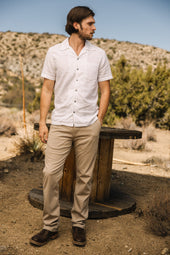The Wrench Double Gauze Organic Cotton Shirt - White