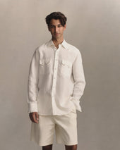 Western Shirt Linen Canvas