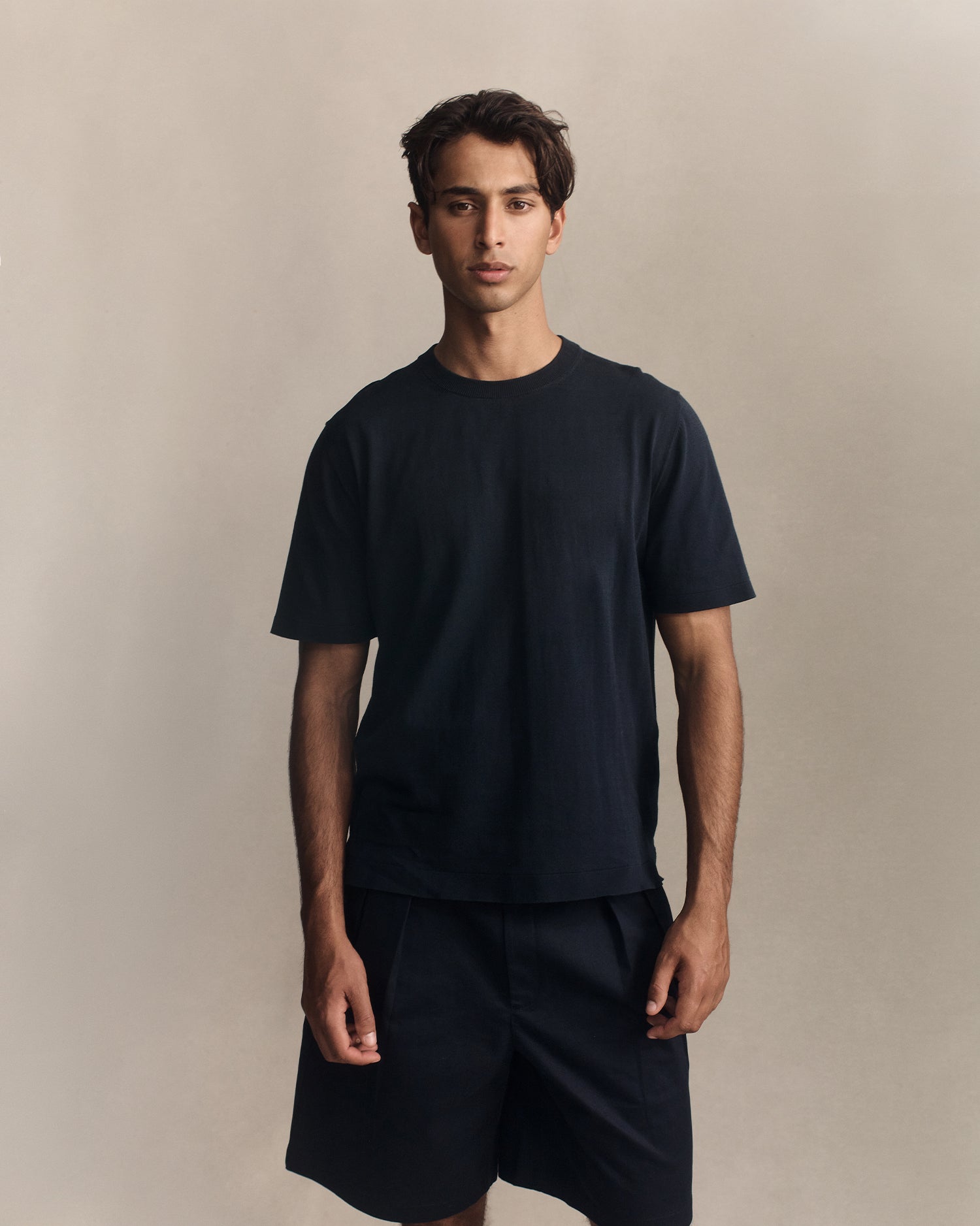 Ice Cotton Tee Navy