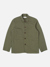 Light Olive Twill Bakers Jacket
