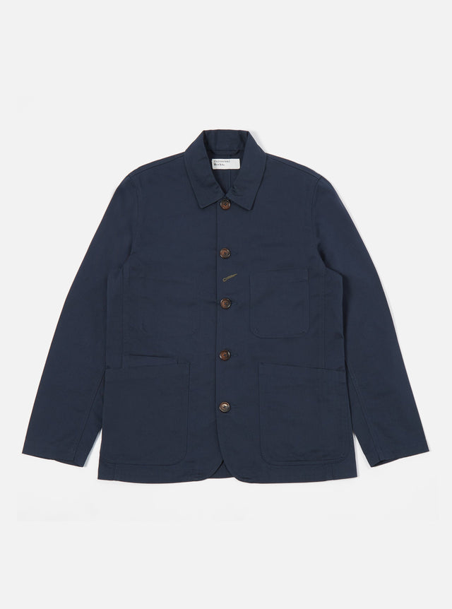 Navy Twill Bakers Jacket