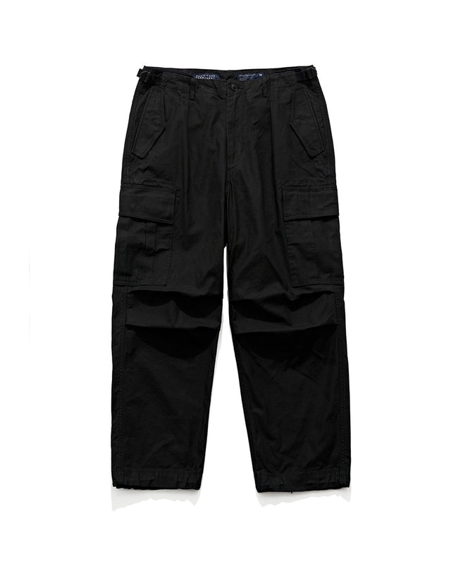 FIELD PANTS WIDE FIT / BLACK BACK SATIN