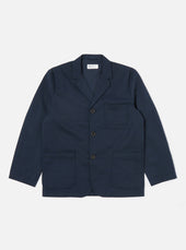 Navy Twill Three Button Jacket