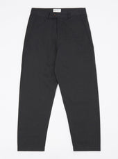 Black Twill Curved Pant