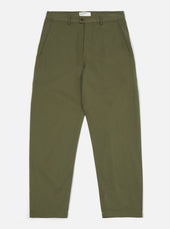 Light Olive Twill Curved Pant