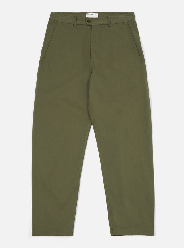 Light Olive Twill Curved Pant