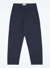 Navy Twill Curved Pant
