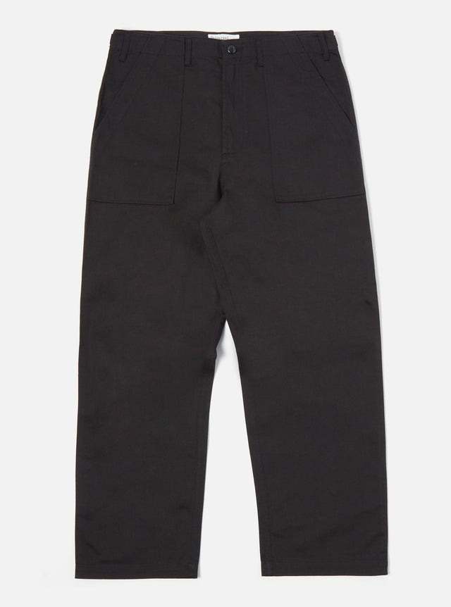 Black Twill Fatigue Pant (Undarted)