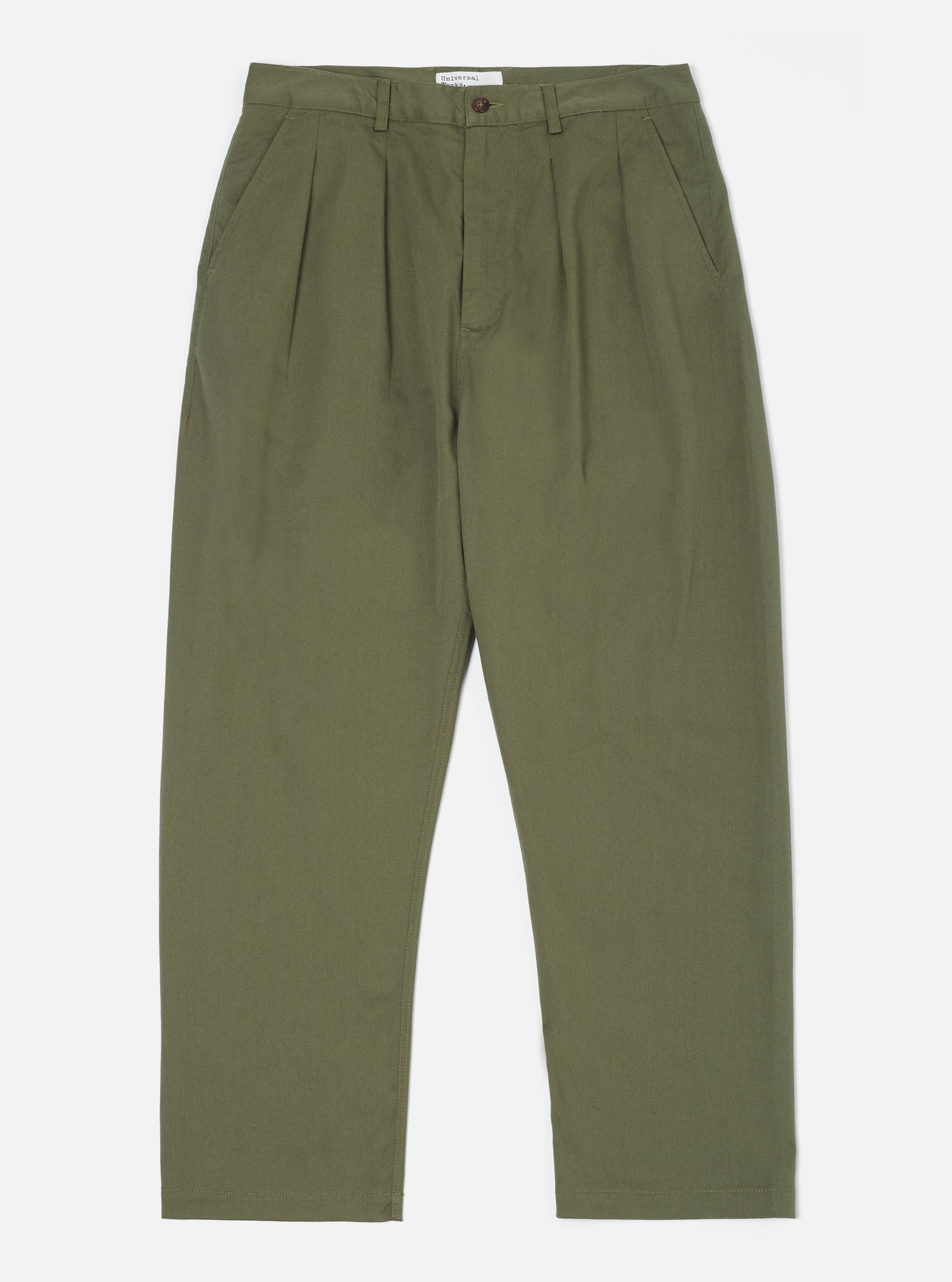 Light Twill Double Pleat Pant