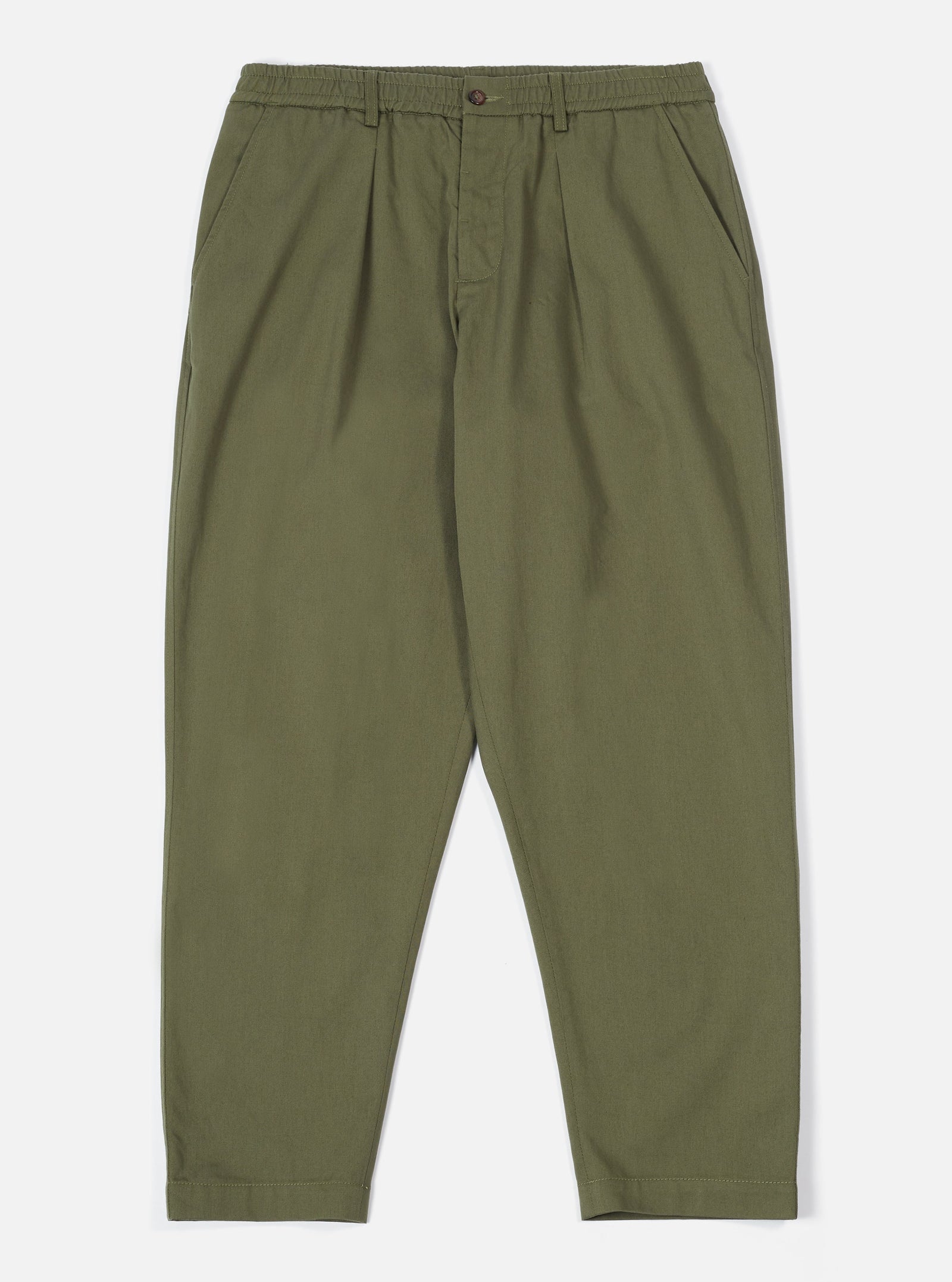 Light Twill Pleated Track Pant