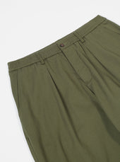 Light Twill Pleated Track Pant
