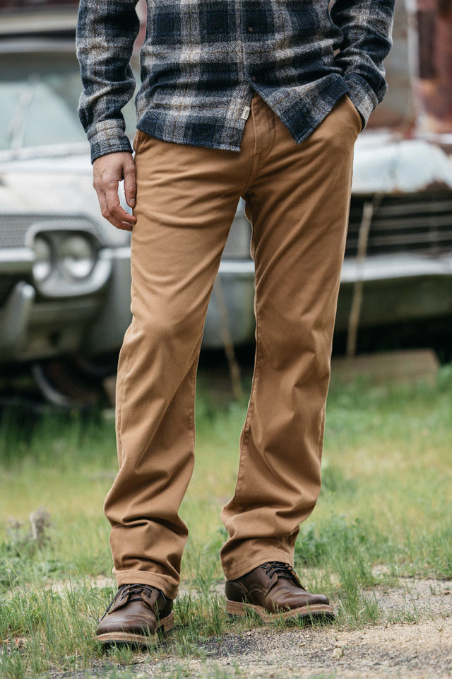 The Pipe Straight Denit® Chino - Khaki - 40