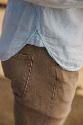 The Ripper Double Gauze Organic Cotton Shirt - Aqua Blue