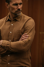 The Ripper Double Gauze Organic Cotton Shirt - Camel