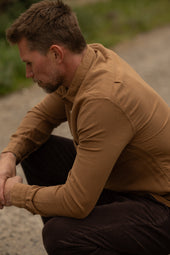 The Ripper Double Gauze Organic Cotton Shirt - Camel