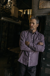 The Ripper Double Gauze Organic Cotton Shirt - Plum