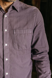 The Ripper Double Gauze Organic Cotton Shirt - Plum