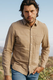 The Ripper Double Gauze Organic Cotton Shirt - Sand