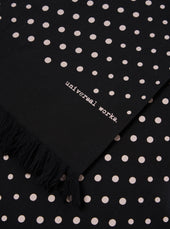 Dot Print Short Scarf