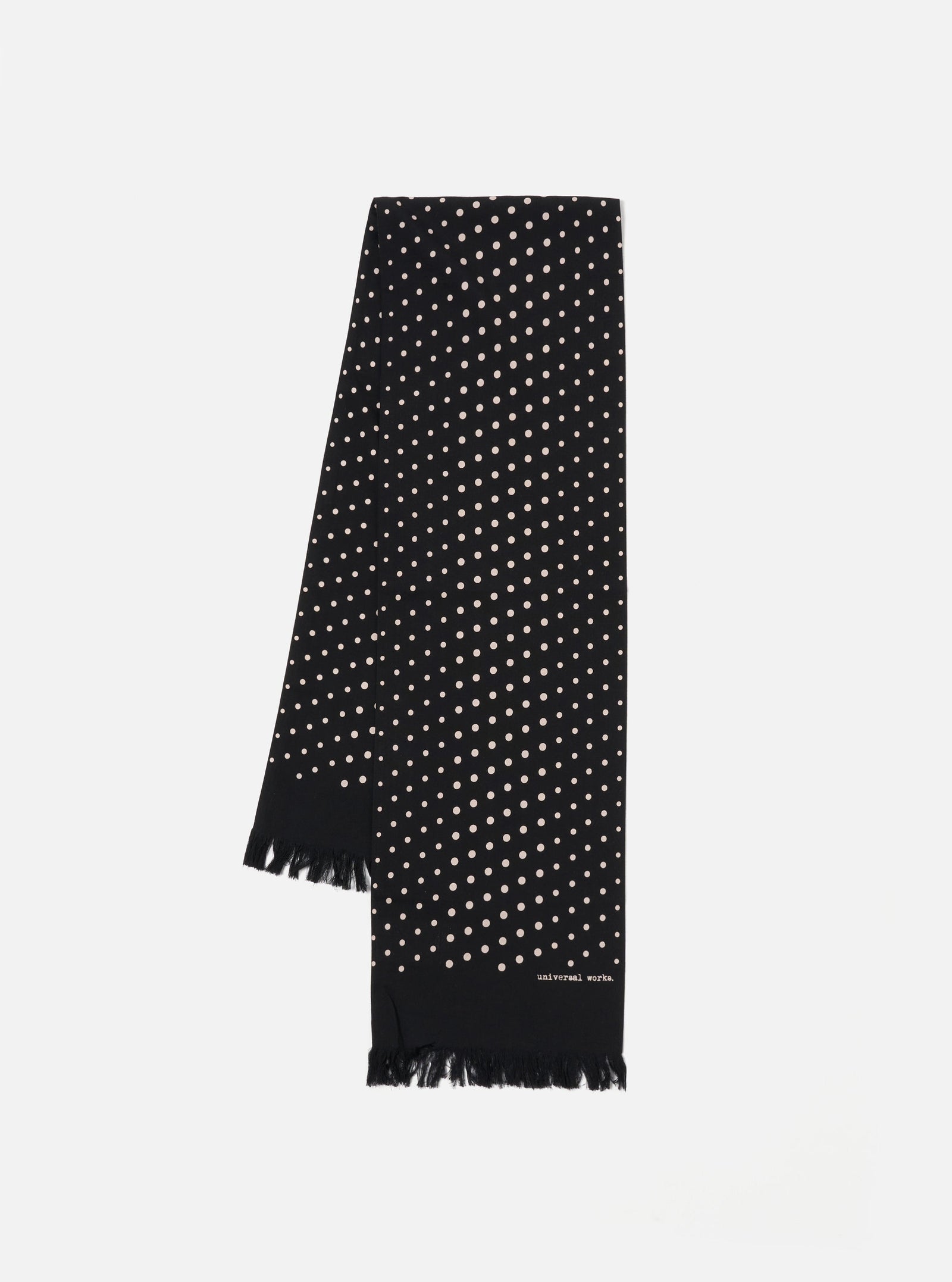 Dot Print Short Scarf