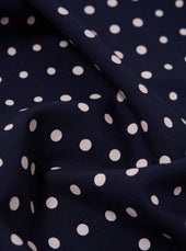 Dot Print Short Scarf